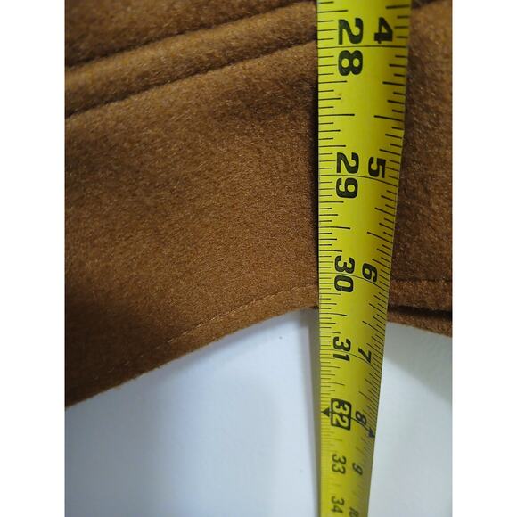 Old Navy Coat Plus Size 4X Rust Brown Wool Sherpa Collar Preppy Equestrian Boho - Picture 10 of 13